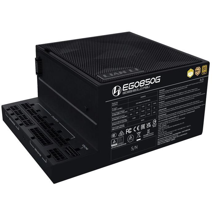 Lian Li Edge Gold 850 80 Plus Gold Alimentatore, PCIE 5.1, ATX 3.1 - 850 Watts, Nero (Edge Gold 850W Nero)