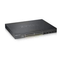 28 Port Smart Managed PoE Switch 24x GbE PoE RJ45 4x 10G SFP 375Watt PoE Hybrid Mode (Webmanaged und Cloudmanaged nutzbar)