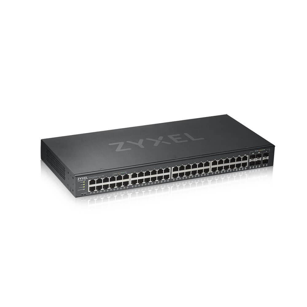Zyxel GS1920-48V2 Gestito Gigabit Ethernet 10/100/1000 Nero (GS1920-48v2 50 Port Smart Managed Switch 44x Gigabit Copper and 4x