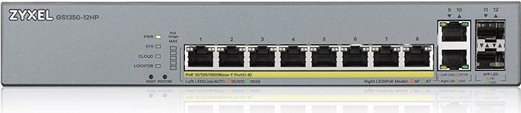8-port GbE Smart Managed PoE Switch 2 x 10/100/1000 (Uplink) 2 x Gigabit SFP (Uplink) PoE (130 W)