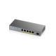 5x Gigabit PoE Ports managed CCTV L2 long range 250W PoE 5-port GbE Smart Managed PoE Switch with GbE Uplink SFP