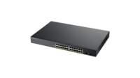 Web-Mgmt Switch L2 Switch mit 24 GB Ports & 802.3at PoE Untersttzung Power Budget 170W und 2x SFP