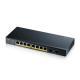 8-port GbE L2 PoE Smart Switch 2 SFP slots 802.3at desktop fanless 77 Watt