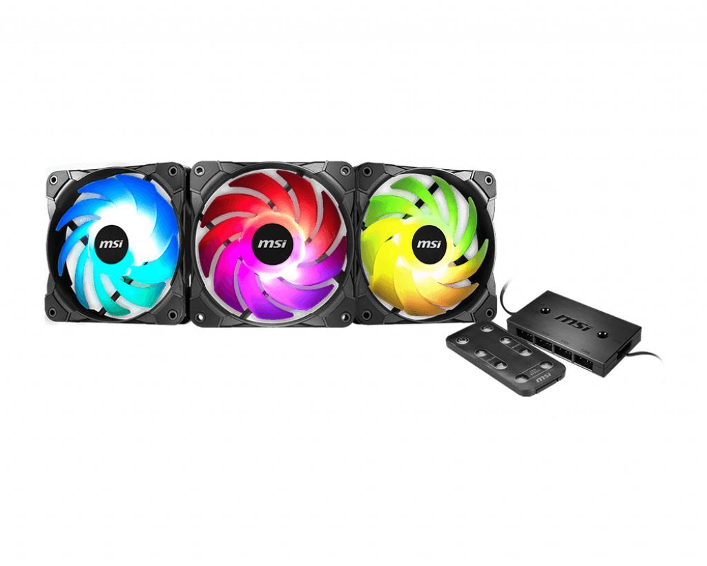 MSI MAX F12A-3H - VENTILATEUR 120 X3 ARGB REMOTE CONTROLER