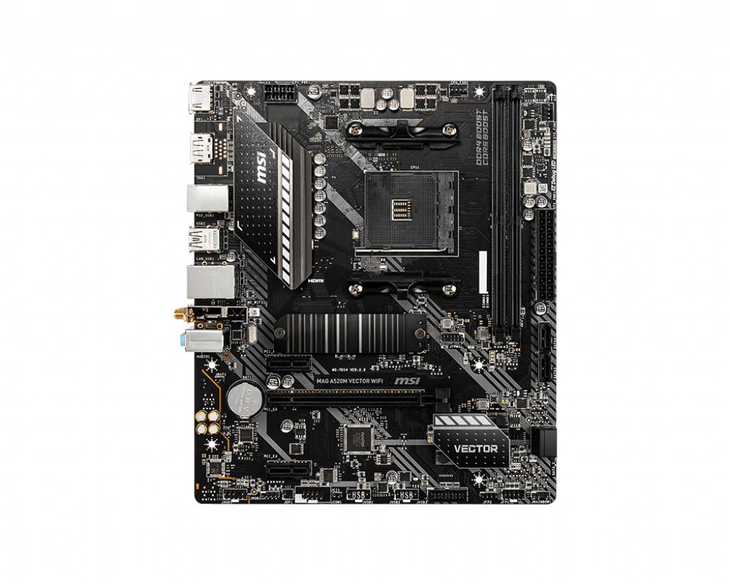 MSI MAG A520M VECTOR WIFI scheda madre AMD A520 Socket AM4 micro ATX