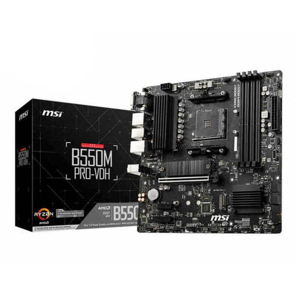 MSI B550M PRO-VDH scheda madre AMD B550 Presa AM4 micro ATX (MSI AM4 B550M PRO-VDH M-ATX)