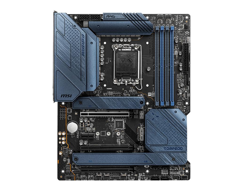 MSI MAG Z690 TORPEDO - ATX - LGA 1700 - 4X DDR5 - 3X PCIE X16 - HDMI - DP - 4X M.2 - 6X SATA RAID - INTEL 2.5G LAN - USB 20GB/S