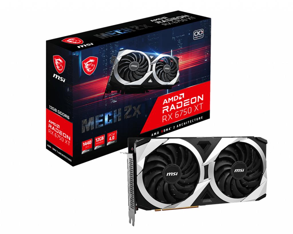 VGA MSI RADEON RX 6750 XT 12GB MECH 2X OC - V399-004R