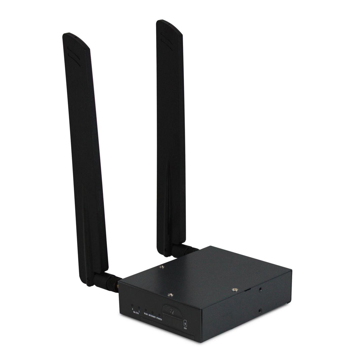 BECbyBillion 4G LTE Industrial Router with router cablato Fast Ethernet Nero (4G LTE Industrial Router with - Serial Port - War