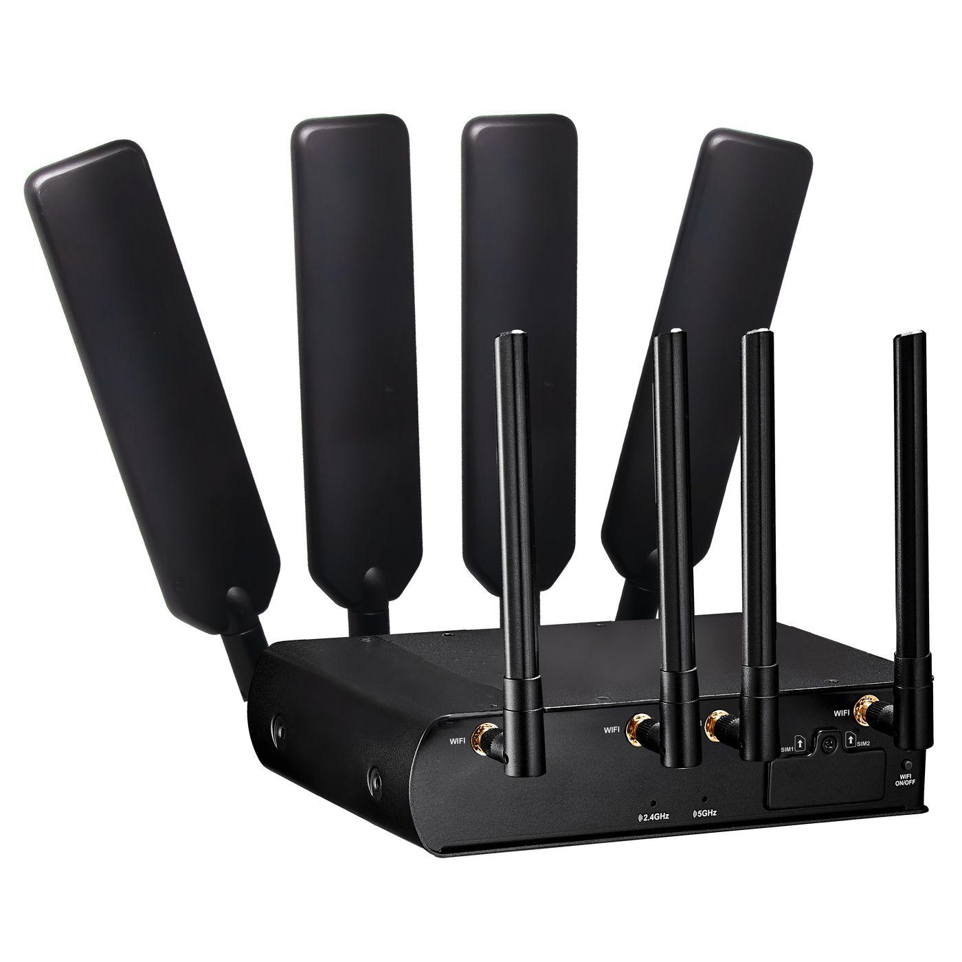BECbyBILLION 5G NR Transportation WiFi router wireless Gigabit Ethernet Dual-band 2.4 GHz/5 GHz (5G NR Transportation WiFi - Ro