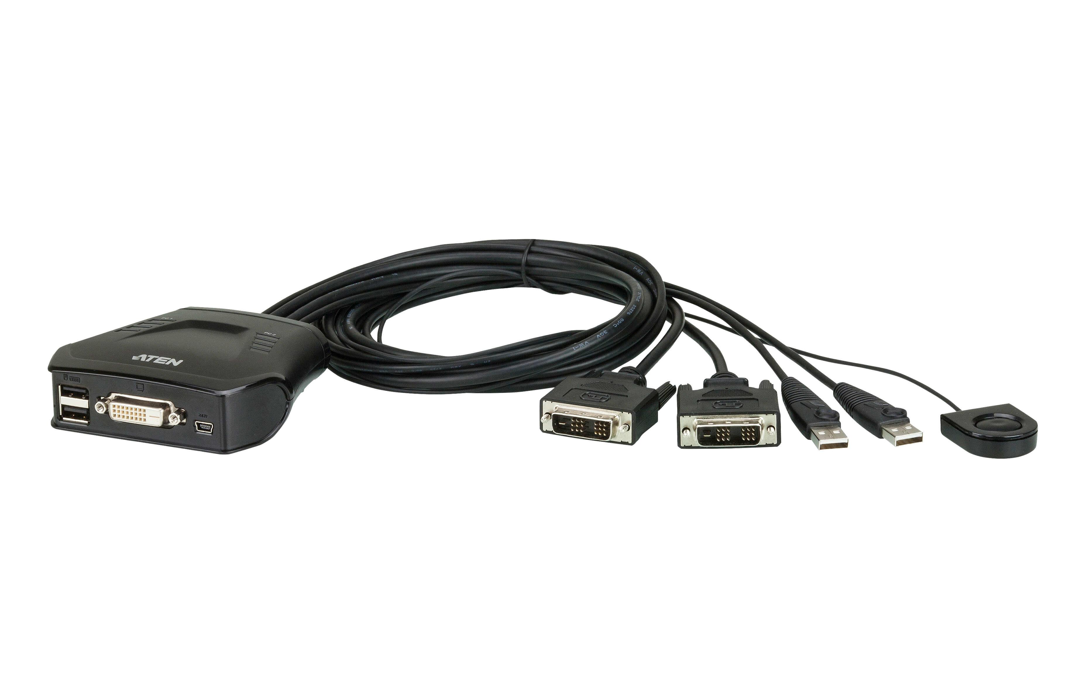 Ã¢â‚¬Â¢ 2 PCs an einem Monitor-Tastatur-Maus Ã¢â‚¬Â¢ AusfÃƒÂ¼hrung: KVM Switch, 2 Port, USB Ã¢â‚¬Â¢