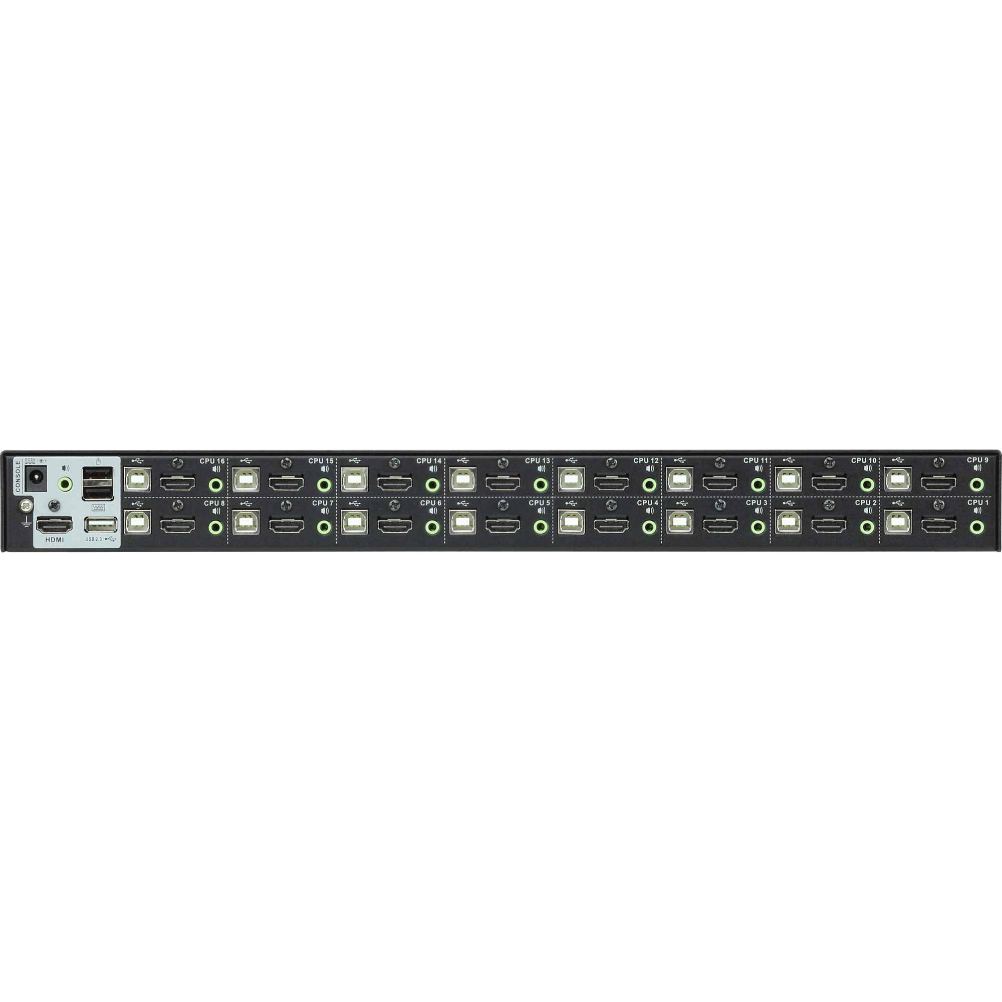 ATEN CS17916 switch per keyboard-video-mouse (kvm) Montaggio rack Nero - TASTIERA TEDESCA [CS17916]