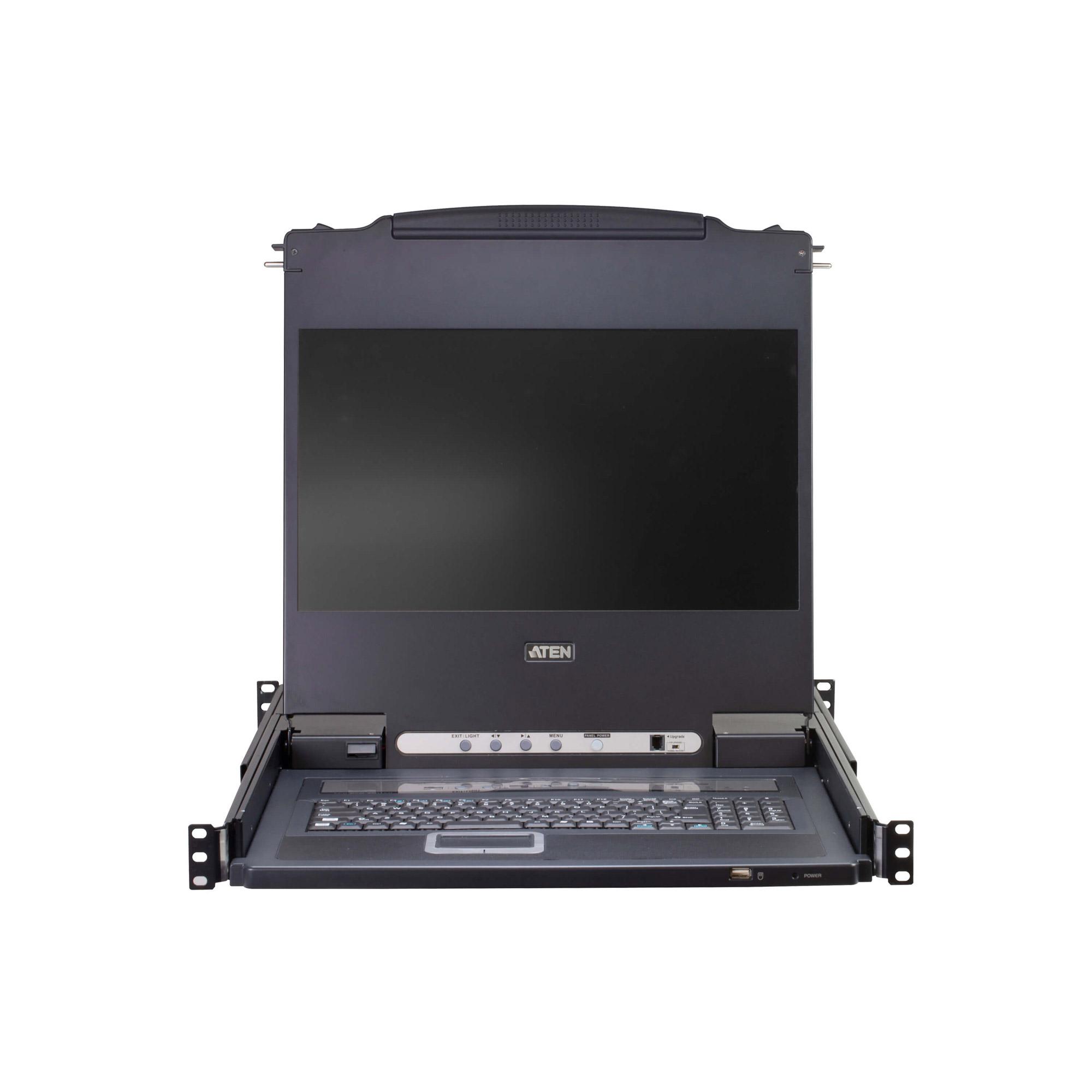 ATEN 16 Port 19" LCD KVMP Switch, USB port Integrated - TASTIERA ITALIANA