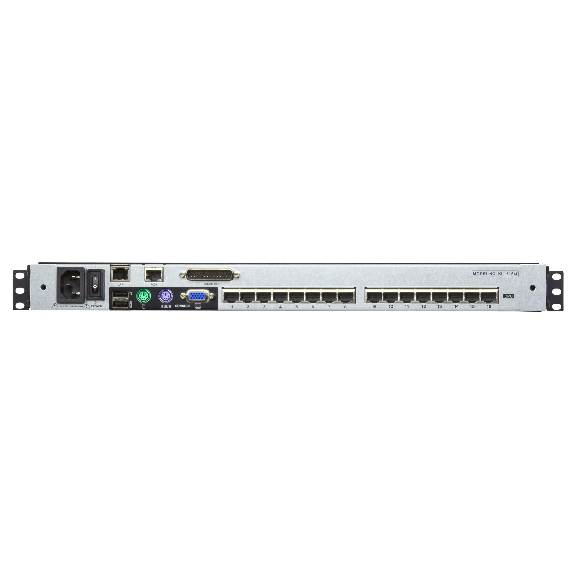 Aten 16-Port 19" LCD Cat5e/6 KVM Over IP Switch (Dual Rail)