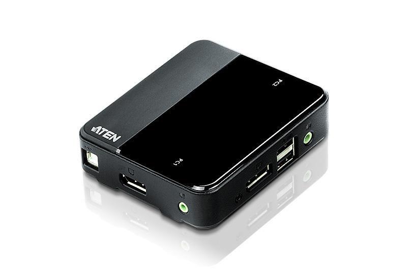 Aten 2-Port USB DisplayPort KVM Switch 4K UHD Supported