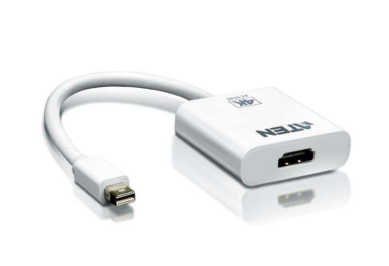 Aten 4K Active mini DisplayPort to HDMI converter, 3D, up 3840 by 2160 @30Hz