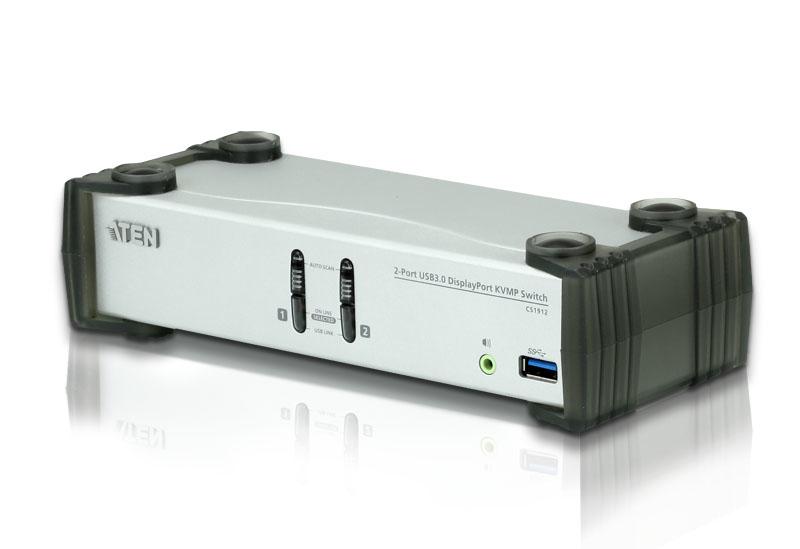 ATEN Switch DisplayPort KVMPÃ¢â€žÂ¢ USB 3.0 a 2 porte (cavi inclusi)