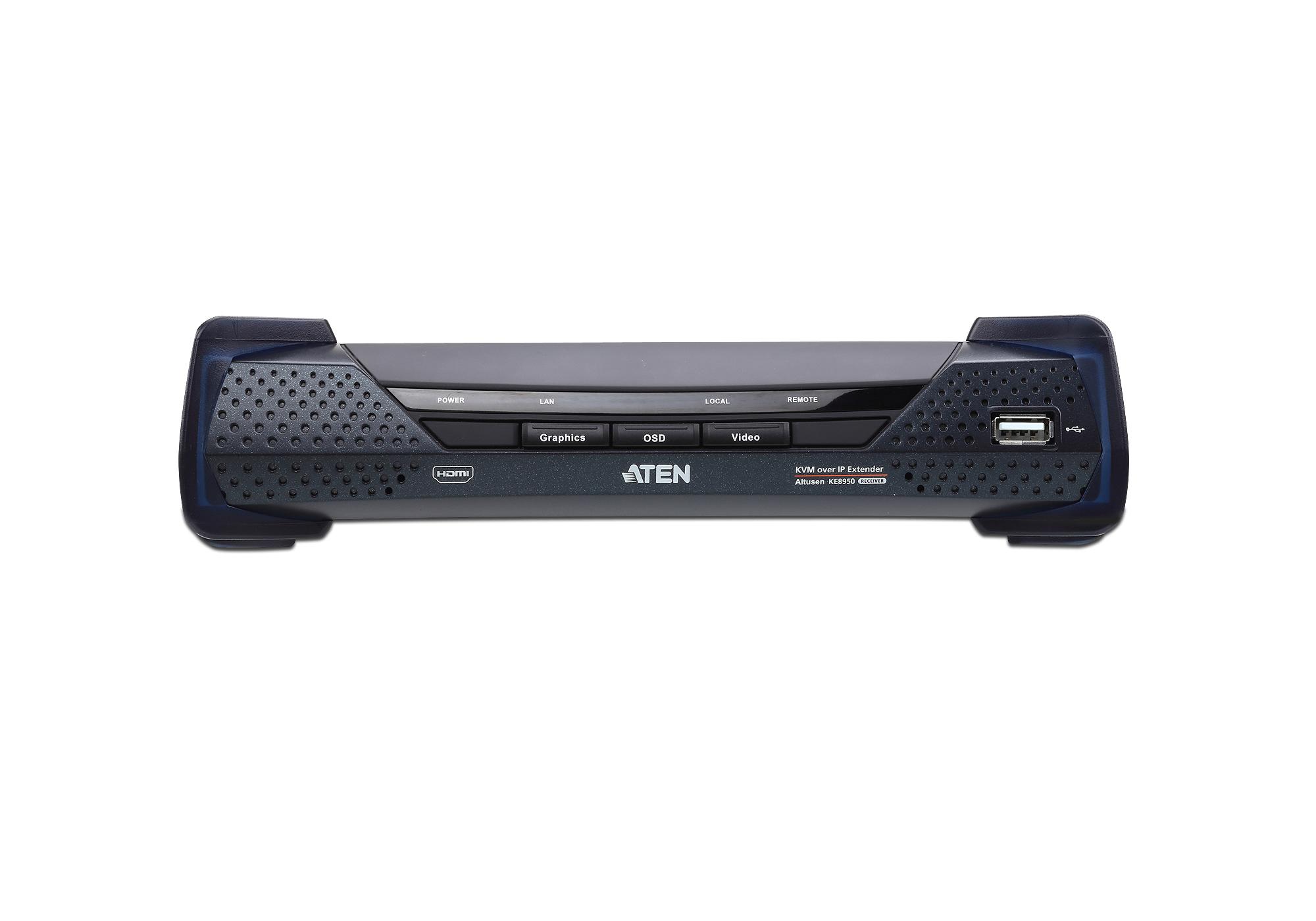 Aten 4K USB HDMI Single Display KVM Over IP Receiver Premium Product
