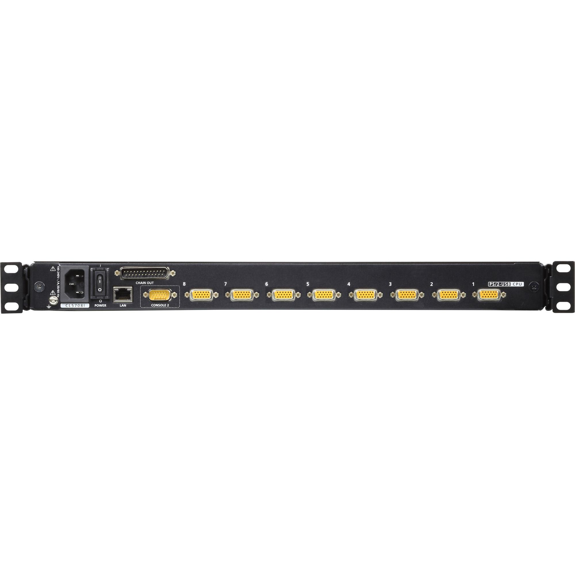 Aten 8-Port 17" LCD KVM Over IP Switch (USB - PS/2 VGA) TASTIERA ITALIANA