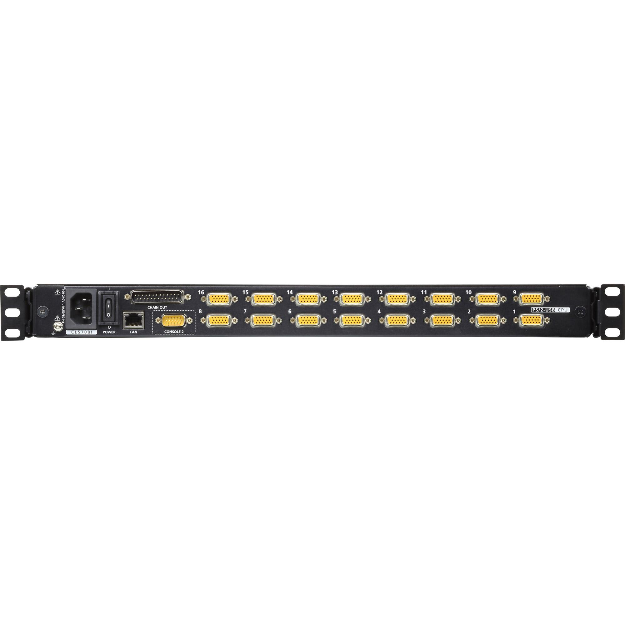 Aten 16-Port 19" LCD KVM Over IP Switch (USB - PS/2 VGA) - TASTIERA ITALIANA