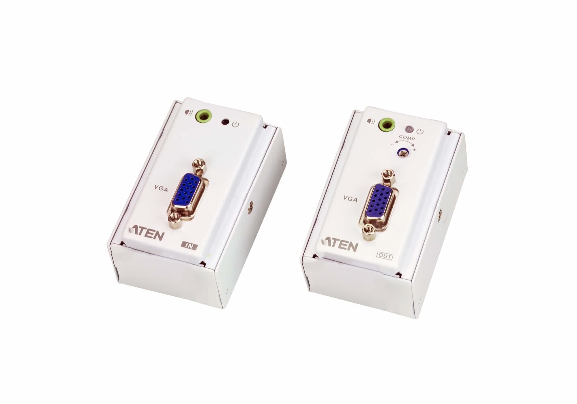 ATEN Extender VGA/Audio Cat 5 con piastra a parete MK (1280 x 1024 a 150 m)
