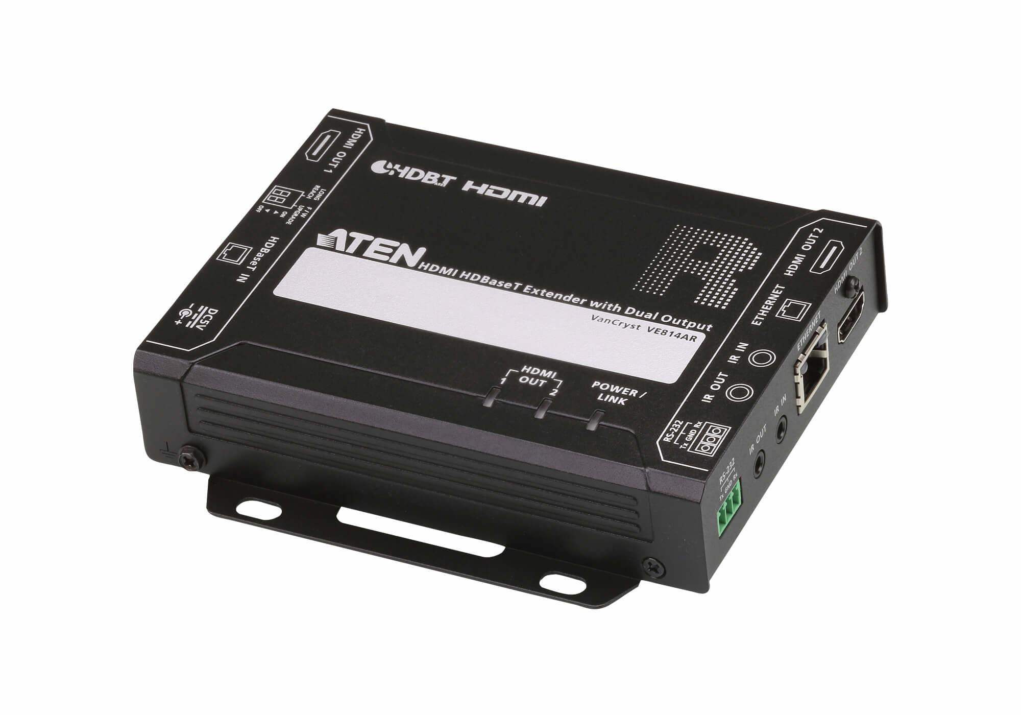 ATEN VE814AR Ricevitore AV Nero