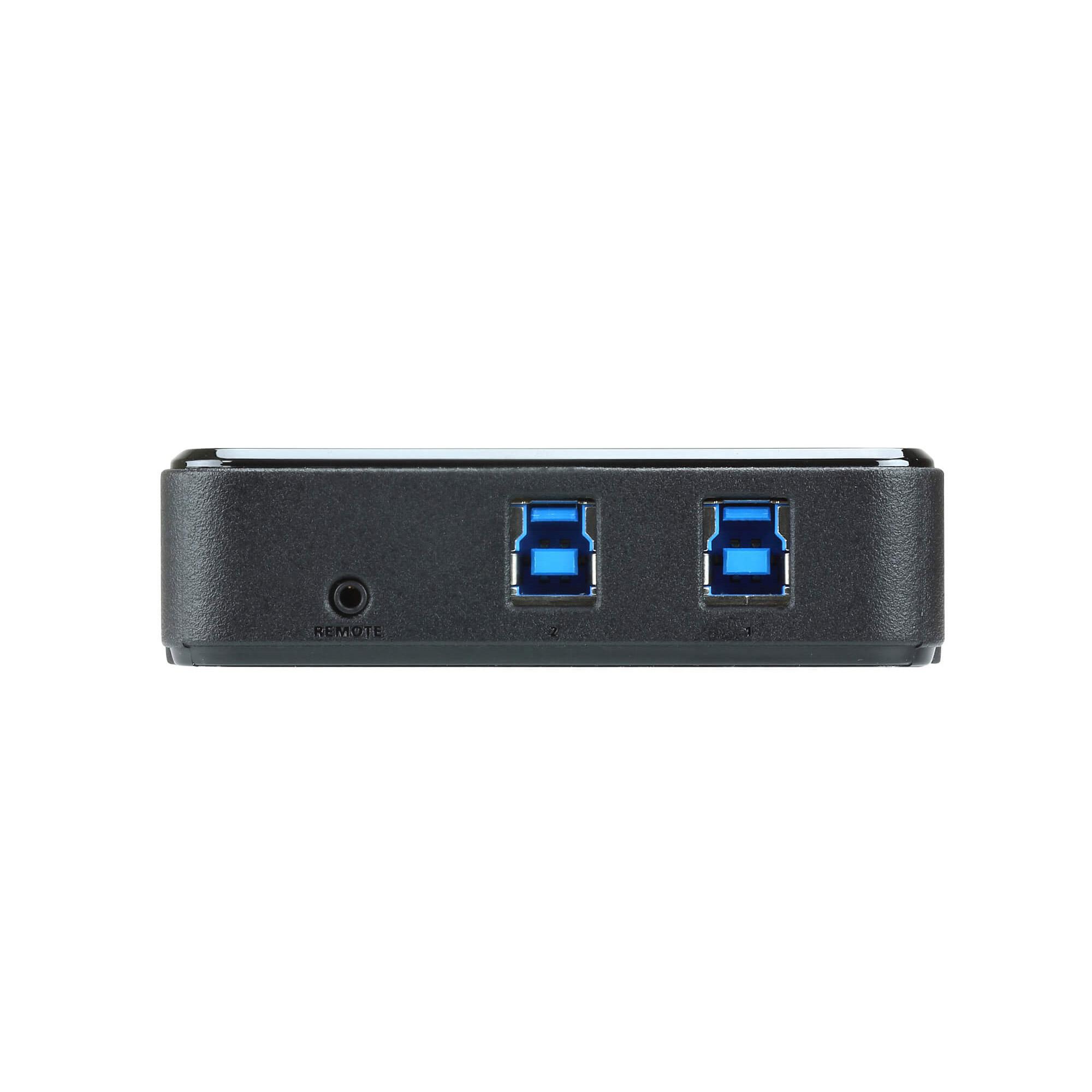 ATEN Switch di condivisione periferiche USB 3.2 Gen1 a 2 x 4 porte