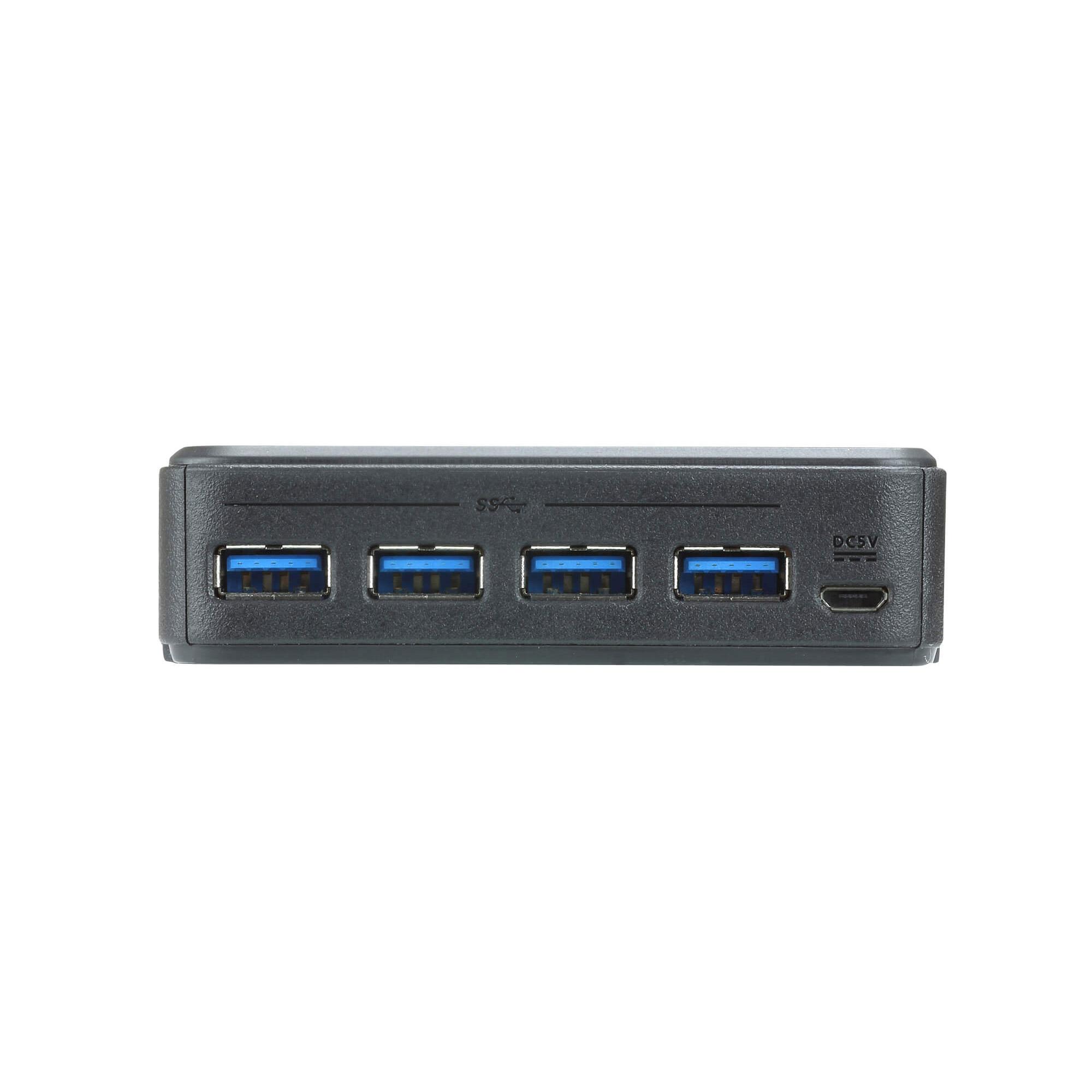 ATEN Switch di condivisione periferiche USB 3.2 Gen1 a 2 x 4 porte