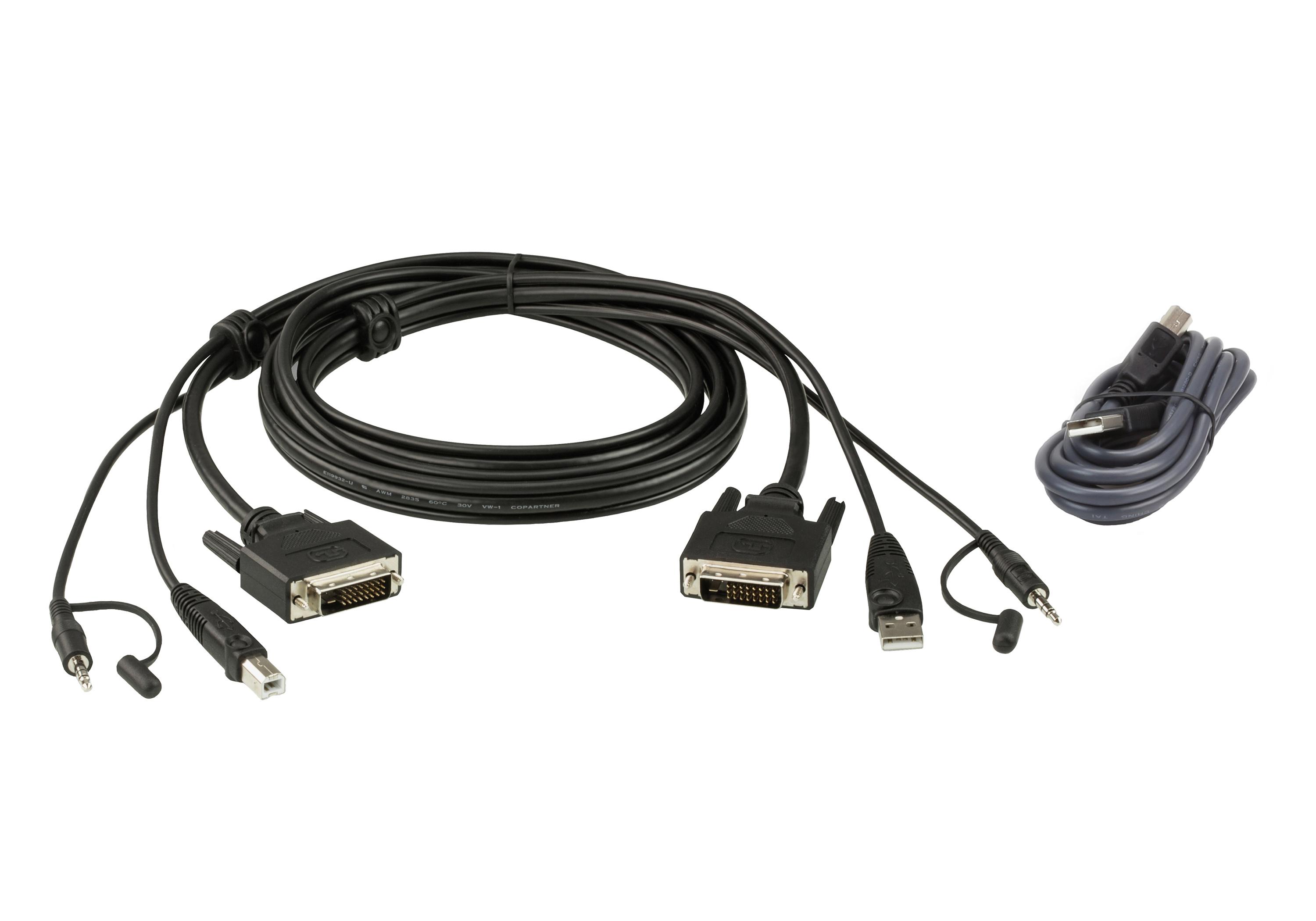 Aten CABLE KIT DVI-Dd/USB/SP L:1.8M