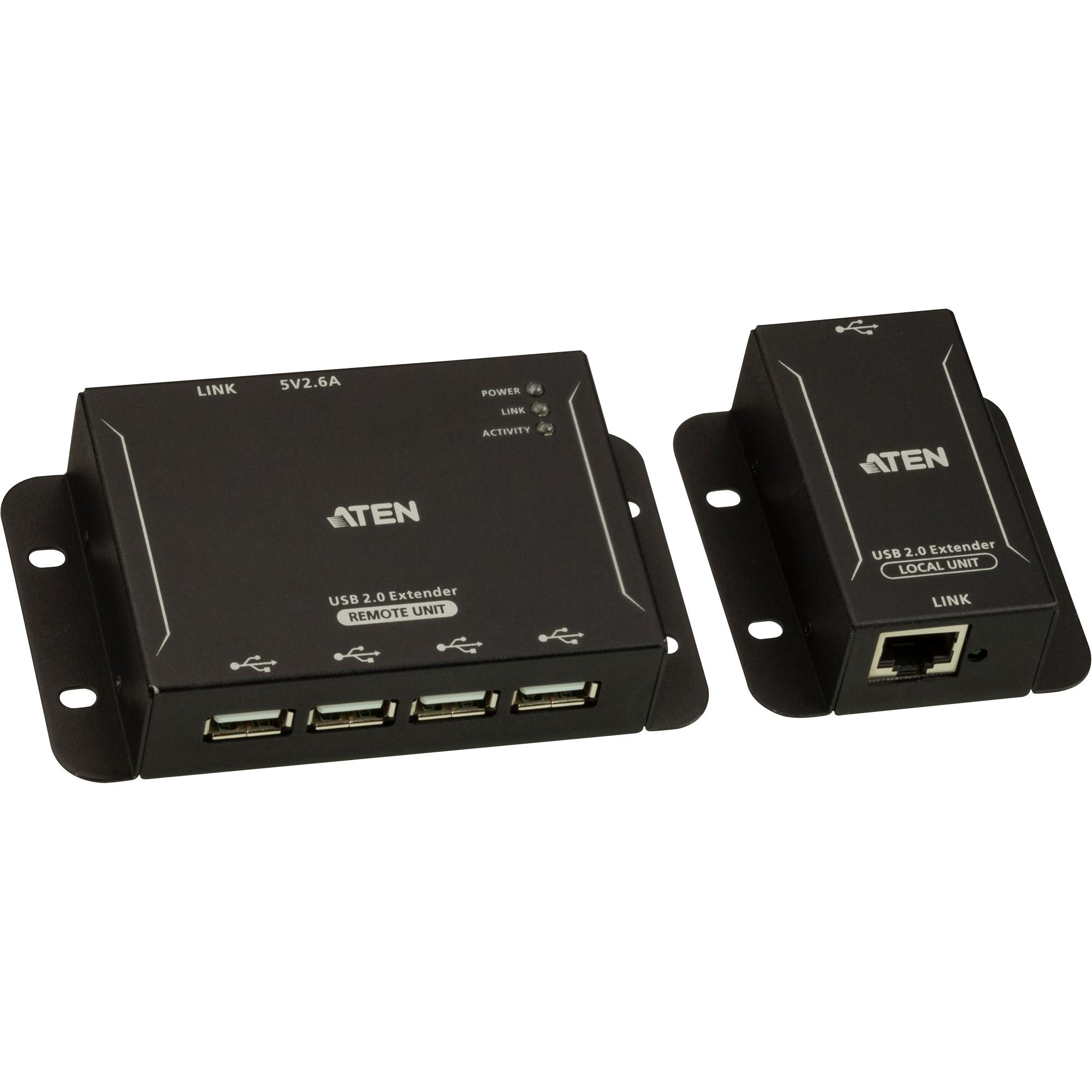 ATEN 4-Port USB 2.0 CAT 5 Extender (up to 50m)