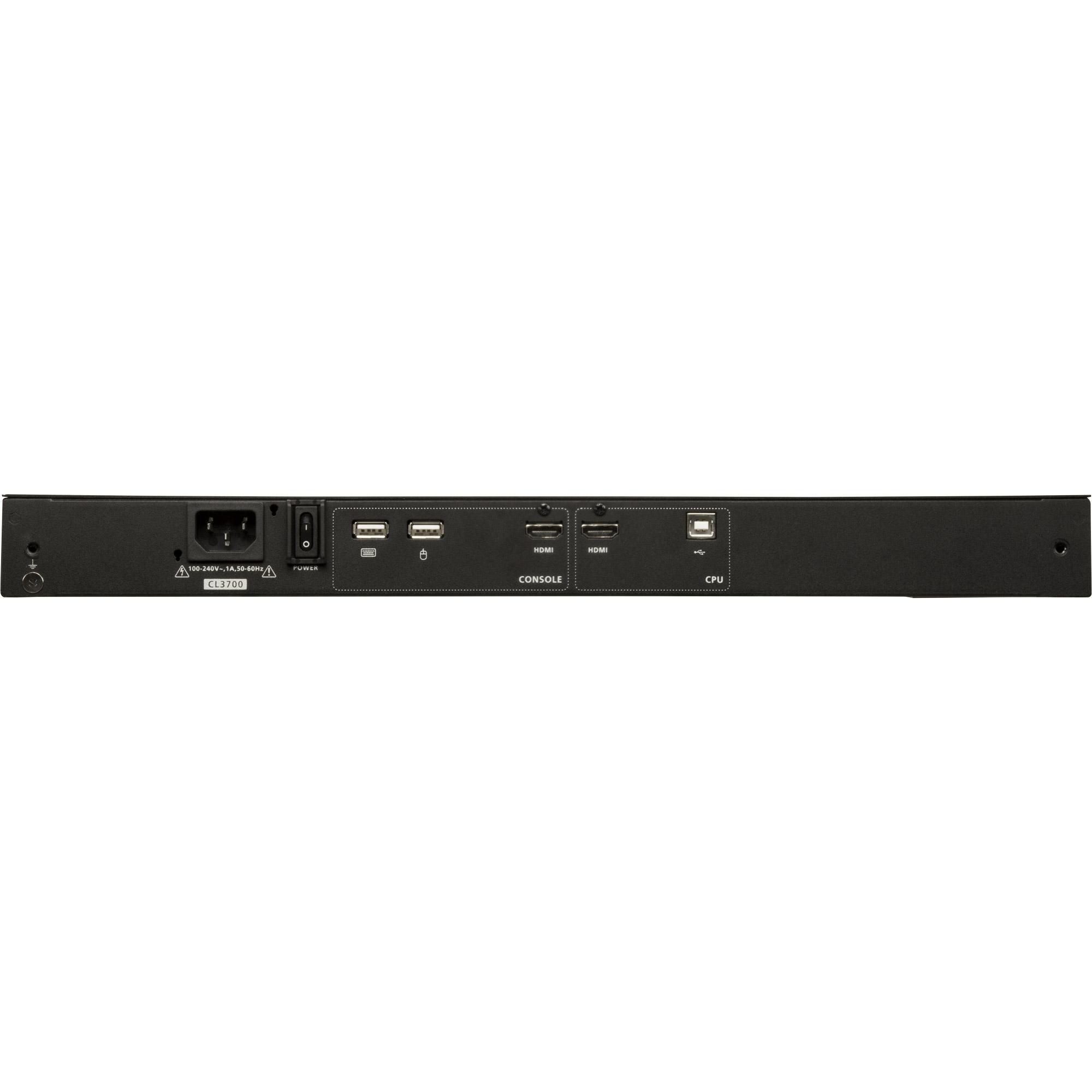 ATEN 1U Short Depth USB HDMI Single Rail Full TASTIERA INGLESE
