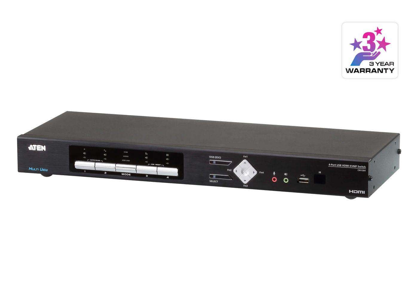 Aten 4-Port USB HDMI Multi-View KVMP Switch Premium Product