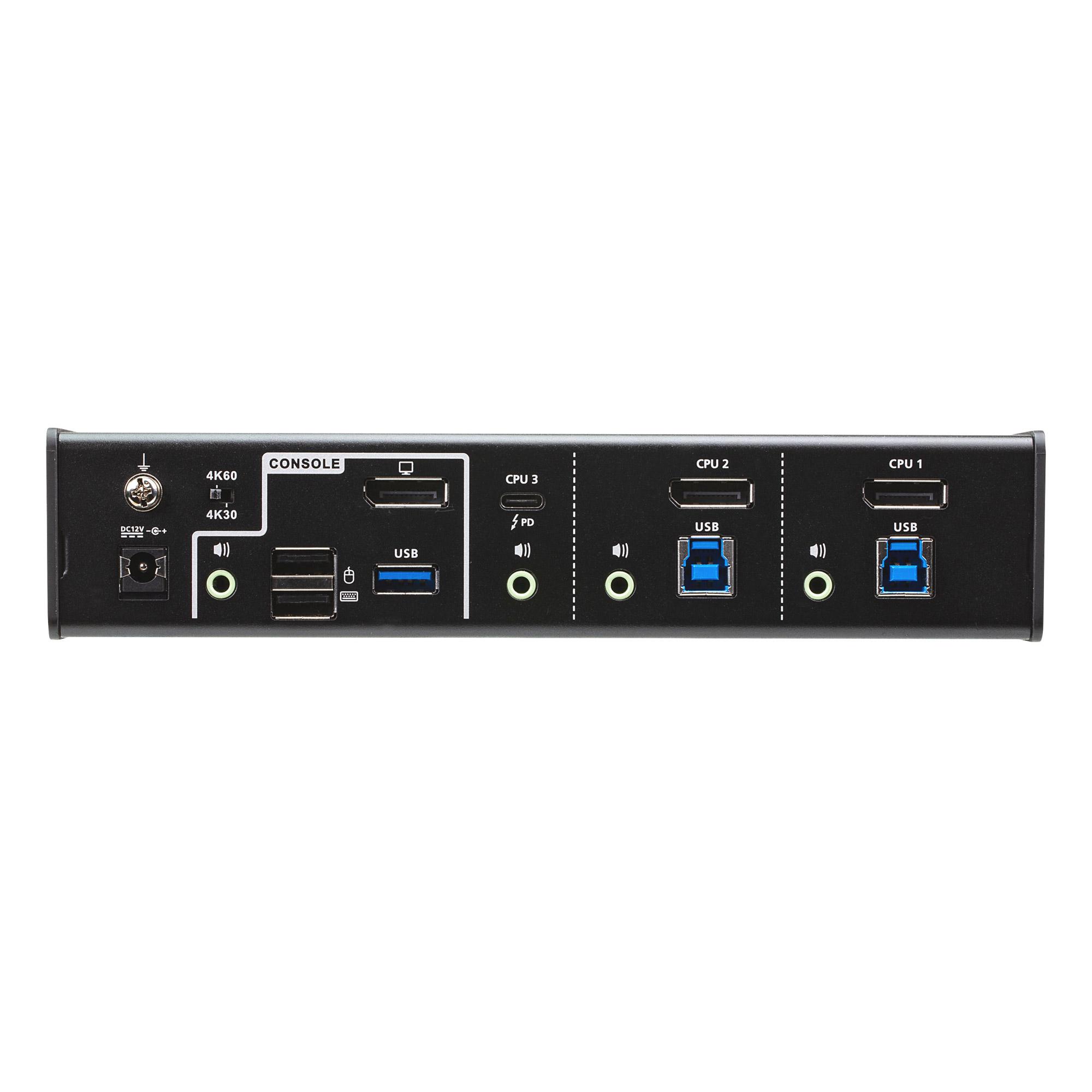 Aten Switch KVMP USB-C DisplayPort ibrido a 3 porte