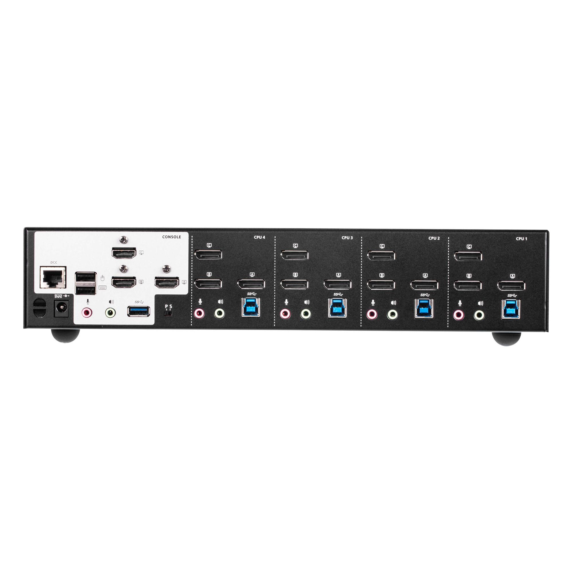 Aten Switch KVMP USB 3.0 4K DisplayPort Triple Display a 4 porte