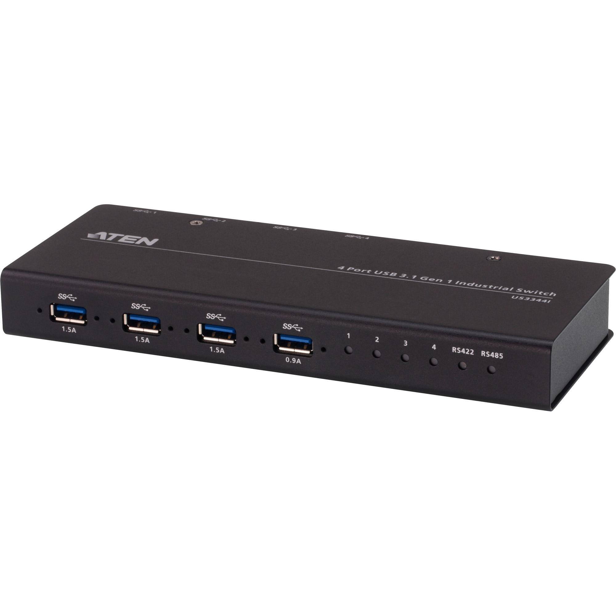 Aten Switch hub industriale USB 3.1 Gen 1 4 x 4