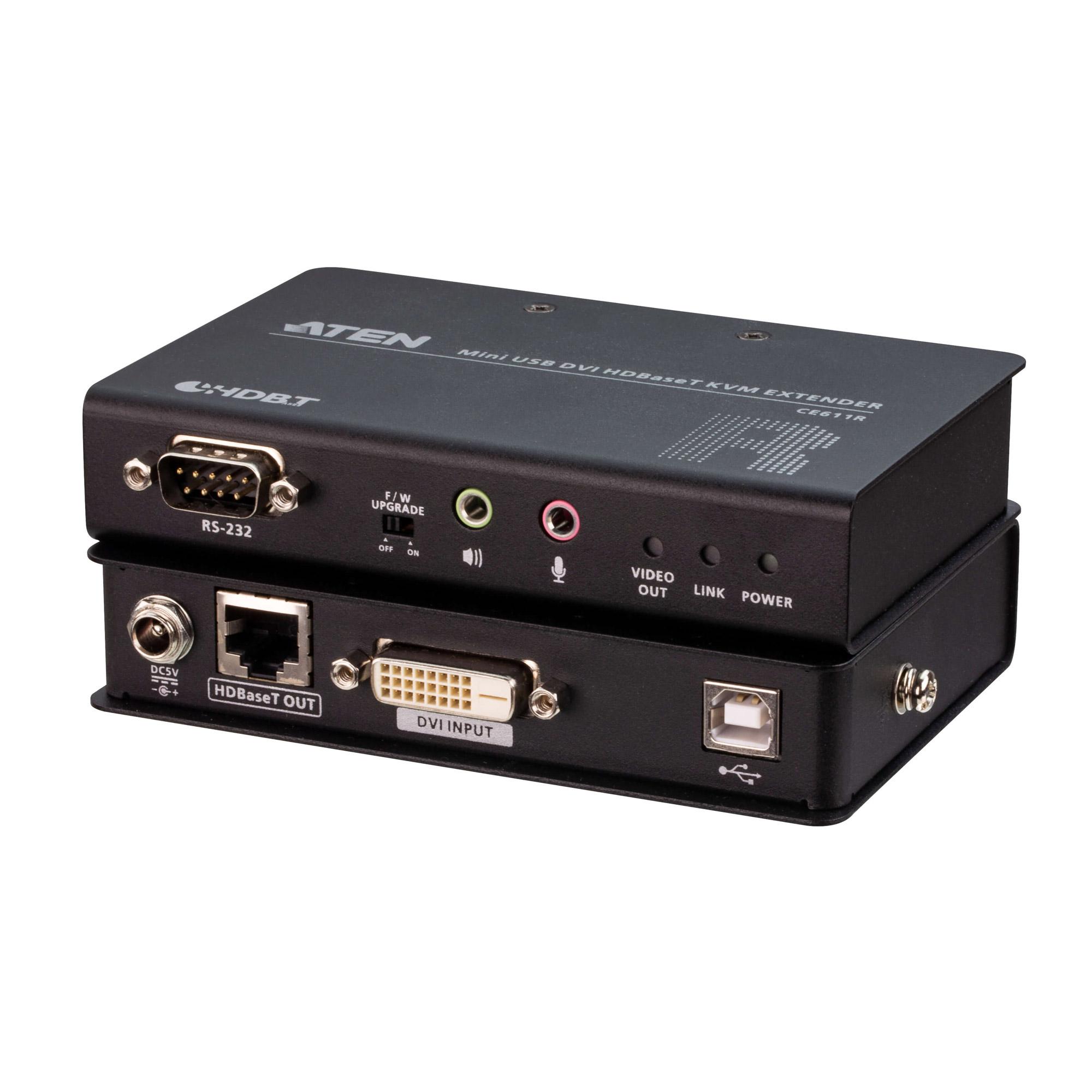 Aten Mini USB DVI HDBaseT KVM Extender