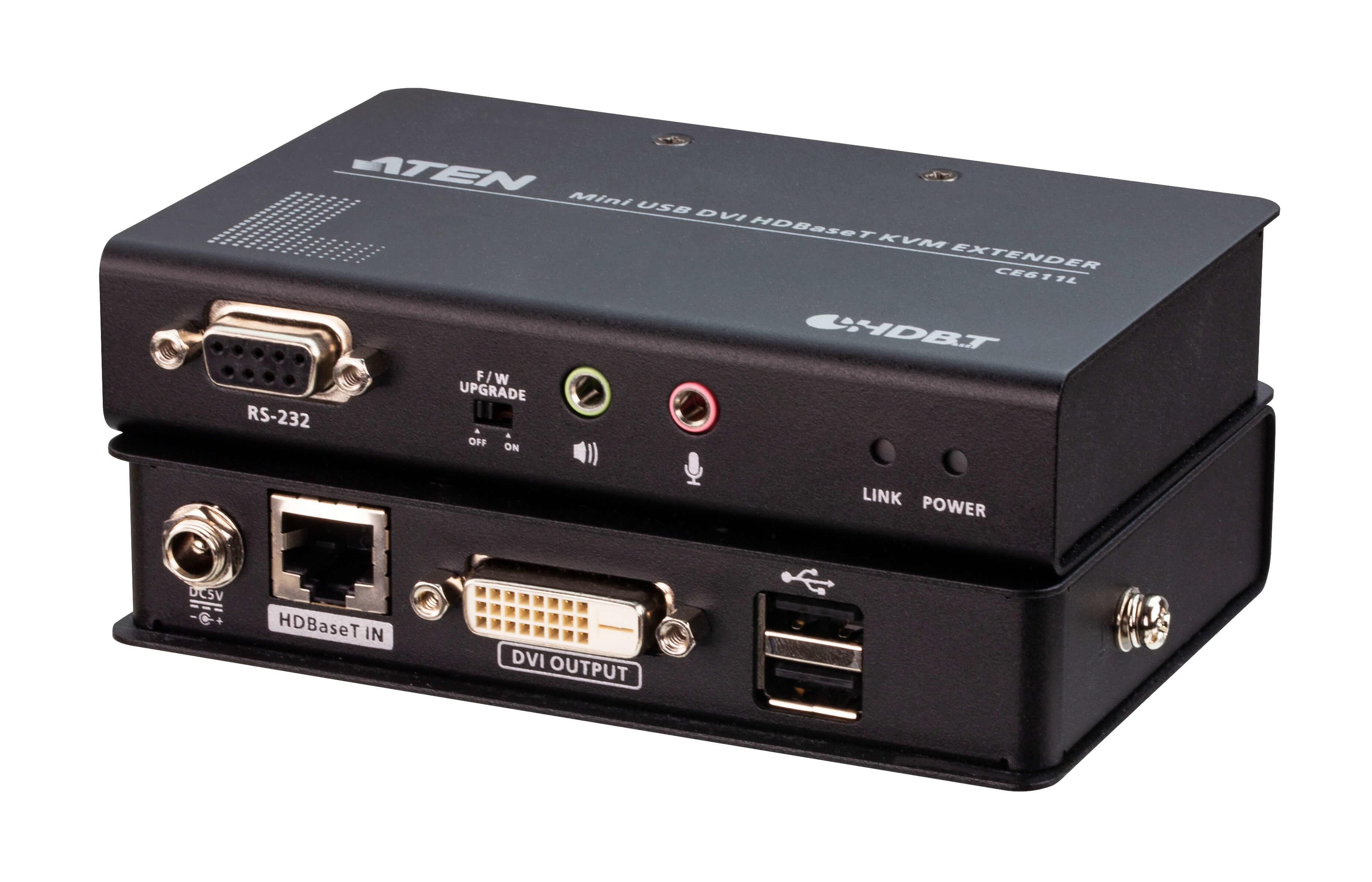 Aten Mini USB DVI HDBaseT KVM Extender