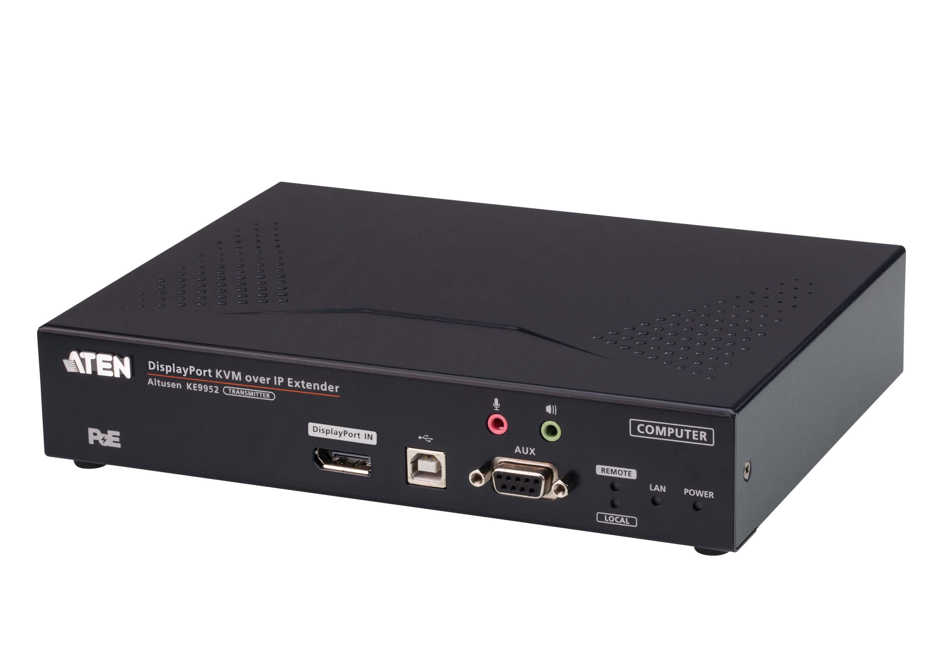 4K DP KVM over IP Transmitter W/POE Premium Product