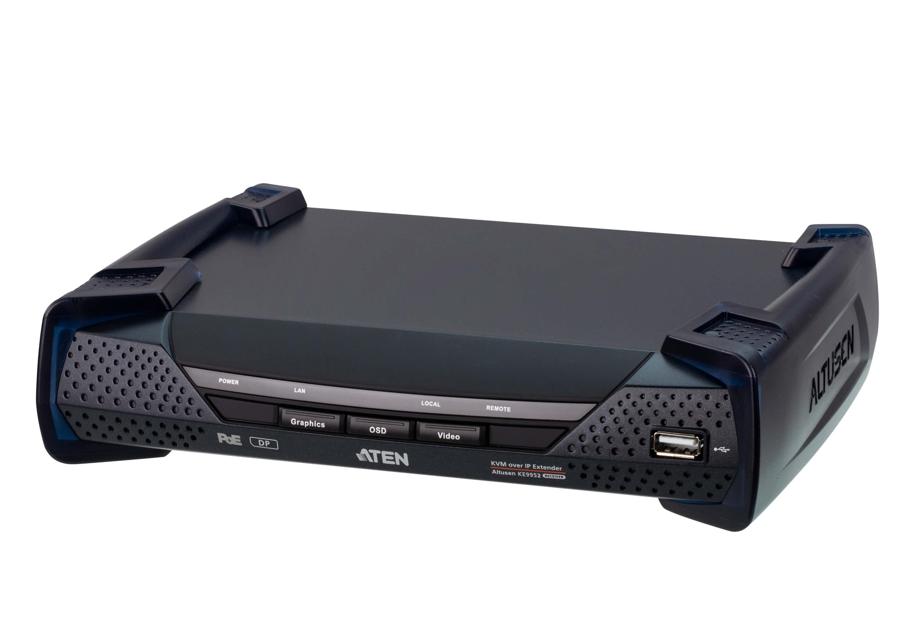 Aten 4K DP KVM over IP Receiver W/POE Premium Product