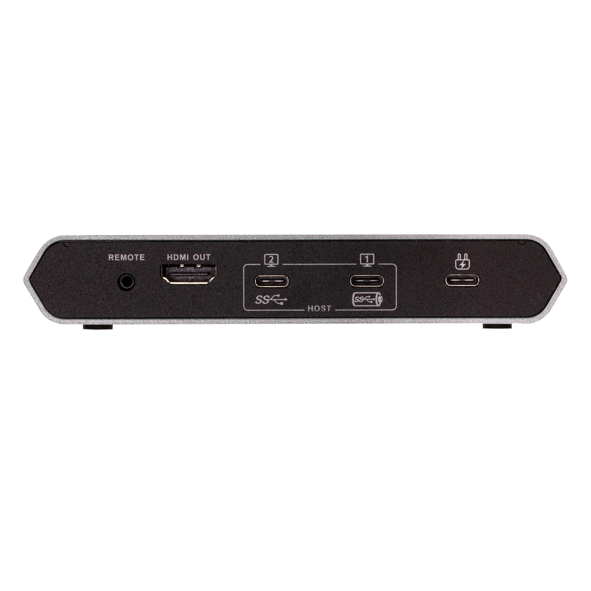 Aten Switch dock USB-C Gen 1 a 2 porte con pass-through dell'alimentazione