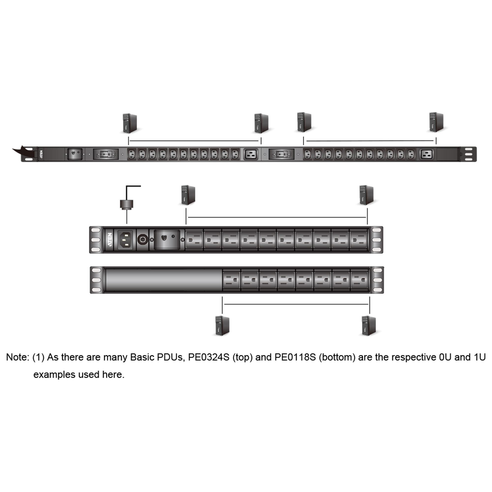 Aten PDU 0U di base con protezione da sovratensione - PE0224S