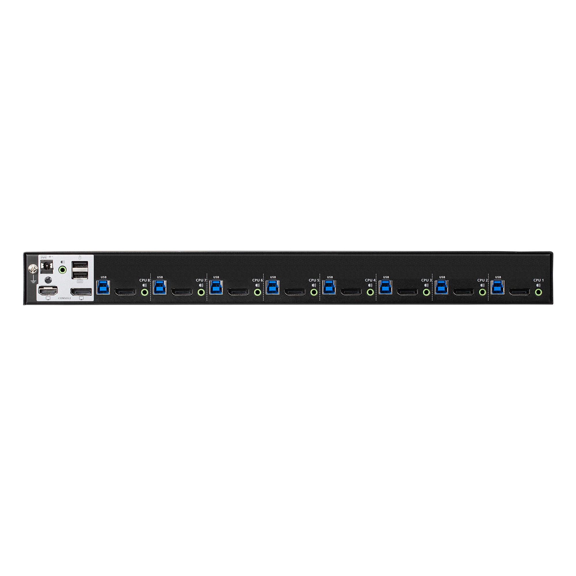 Aten 8-Port USB True 4K DisplayPort KVM Switch with USB 3.0 Peripheral Support and Broadcast Mode
