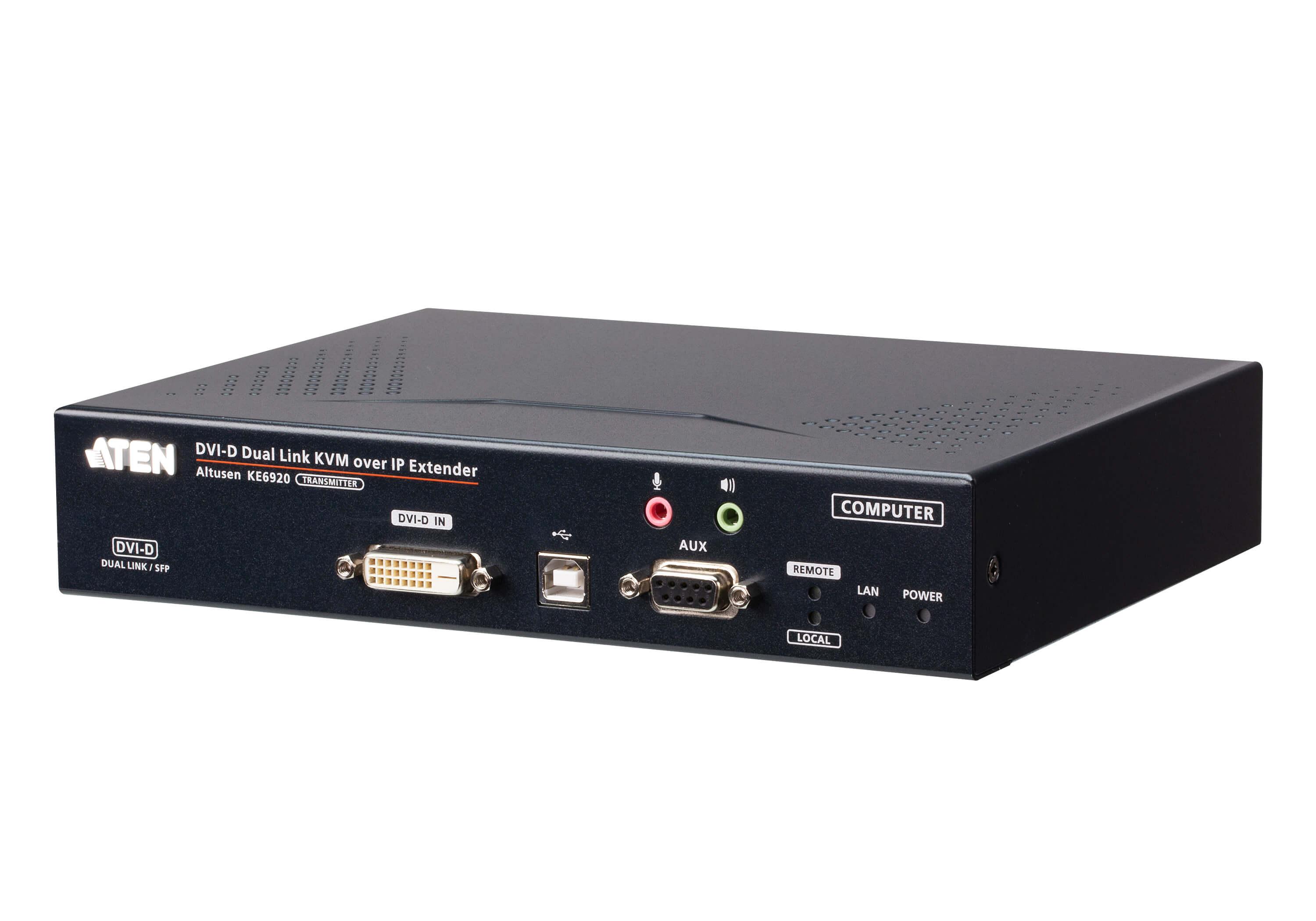 Aten Trasmettitore Dual-Link KVM 2K DVI-D over IP con Dual SFP Premium Product