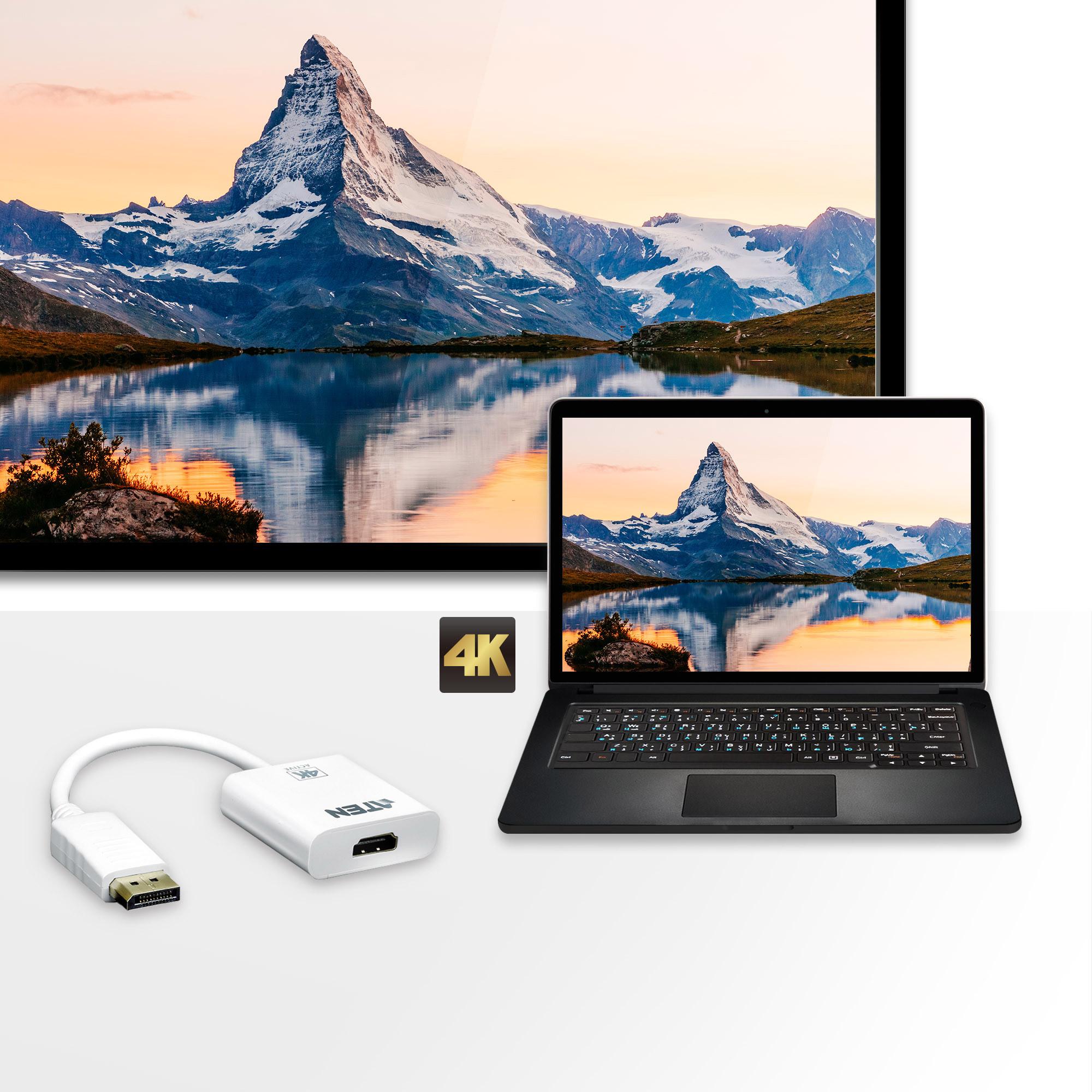 Aten adattatore attivo da DisplayPort e True 4K HDMI