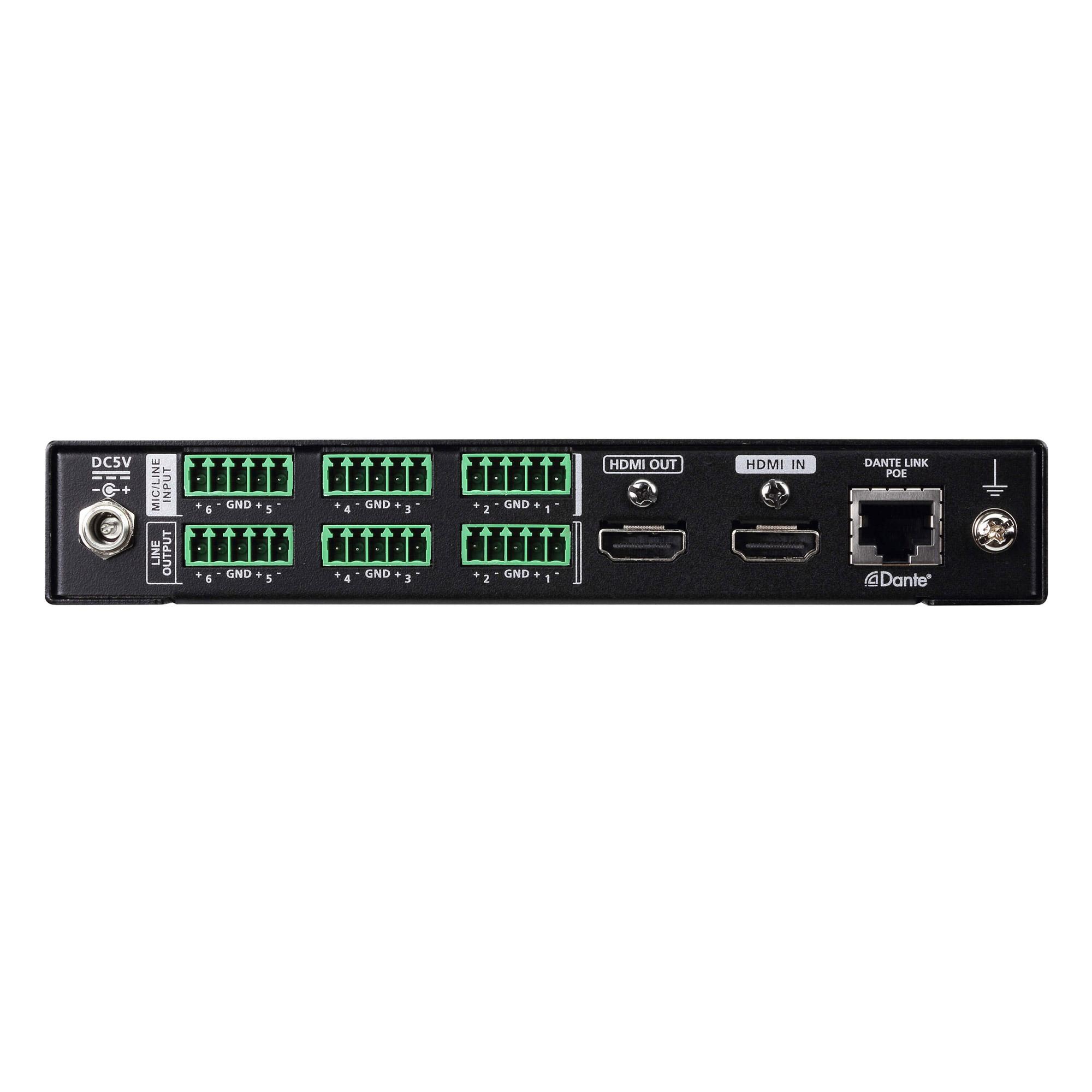 Aten 6 x 6 Dante Audio Interface with HDMI