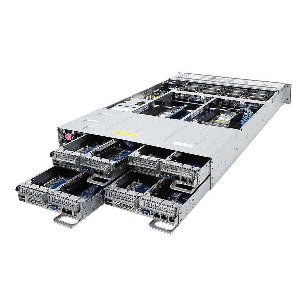 Gigabyte H261-Z61 Socket TR4 Armadio (2U) Nero