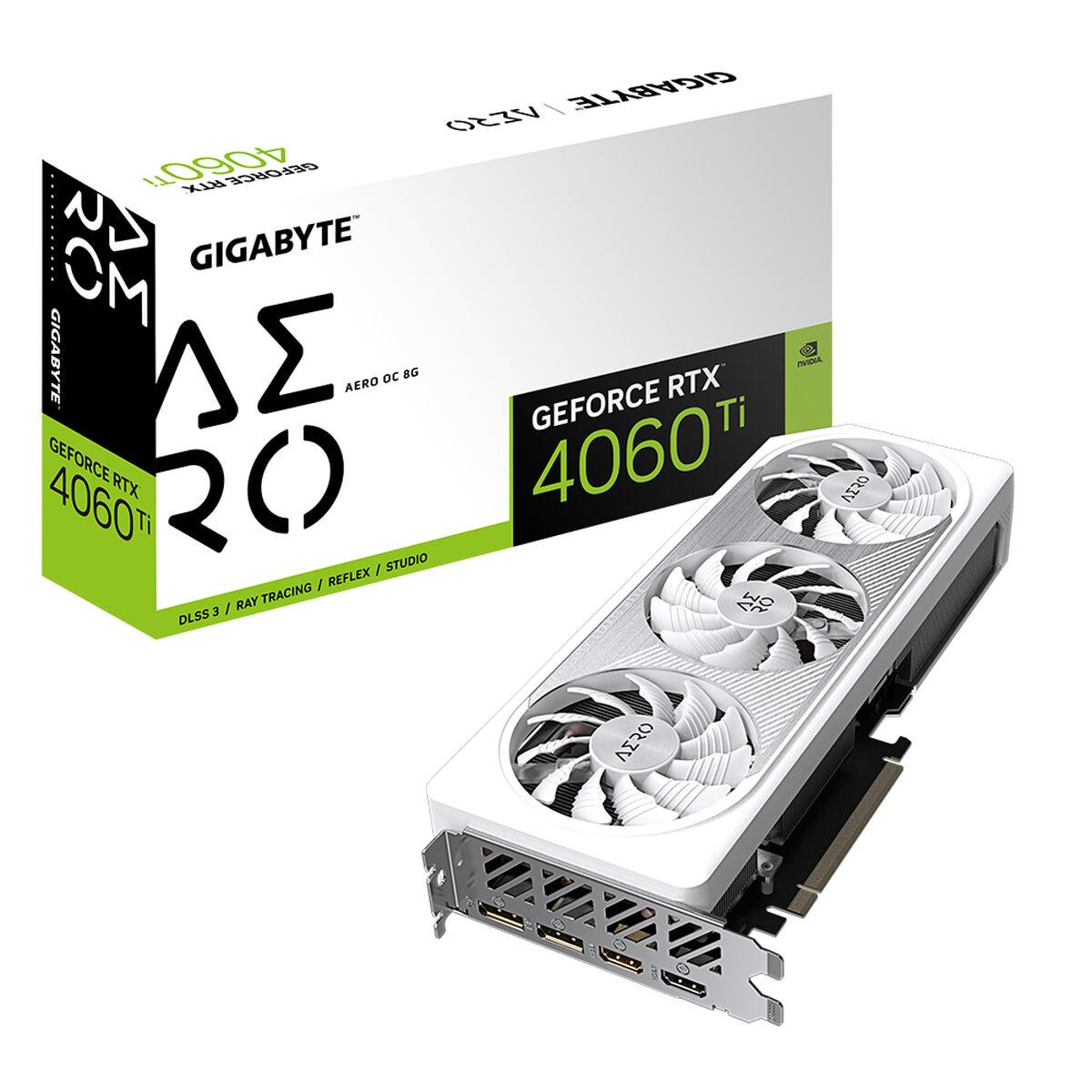 Gigabyte GeForce RTX 4060 Ti AERO OC 8G NVIDIA 8 GB GDDR6 (GIGABYTE RTX 4060 TI 8GB AERO OC)