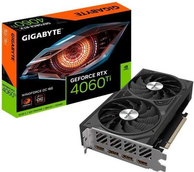 Gigabyte GeForce RTX 4060 Ti WINDFORCE OC 16G NVIDIA 16 GB GDDR6