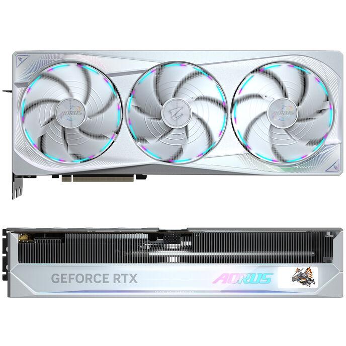 GIGABYTE AORUS GeForce RTX 5080 MASTER ICE 16G Scheda Grafica - 16GB GDDR7 256 bit PCI-E 5.0 2805MHz Core Clock 3 x DP 2.1a 1 x