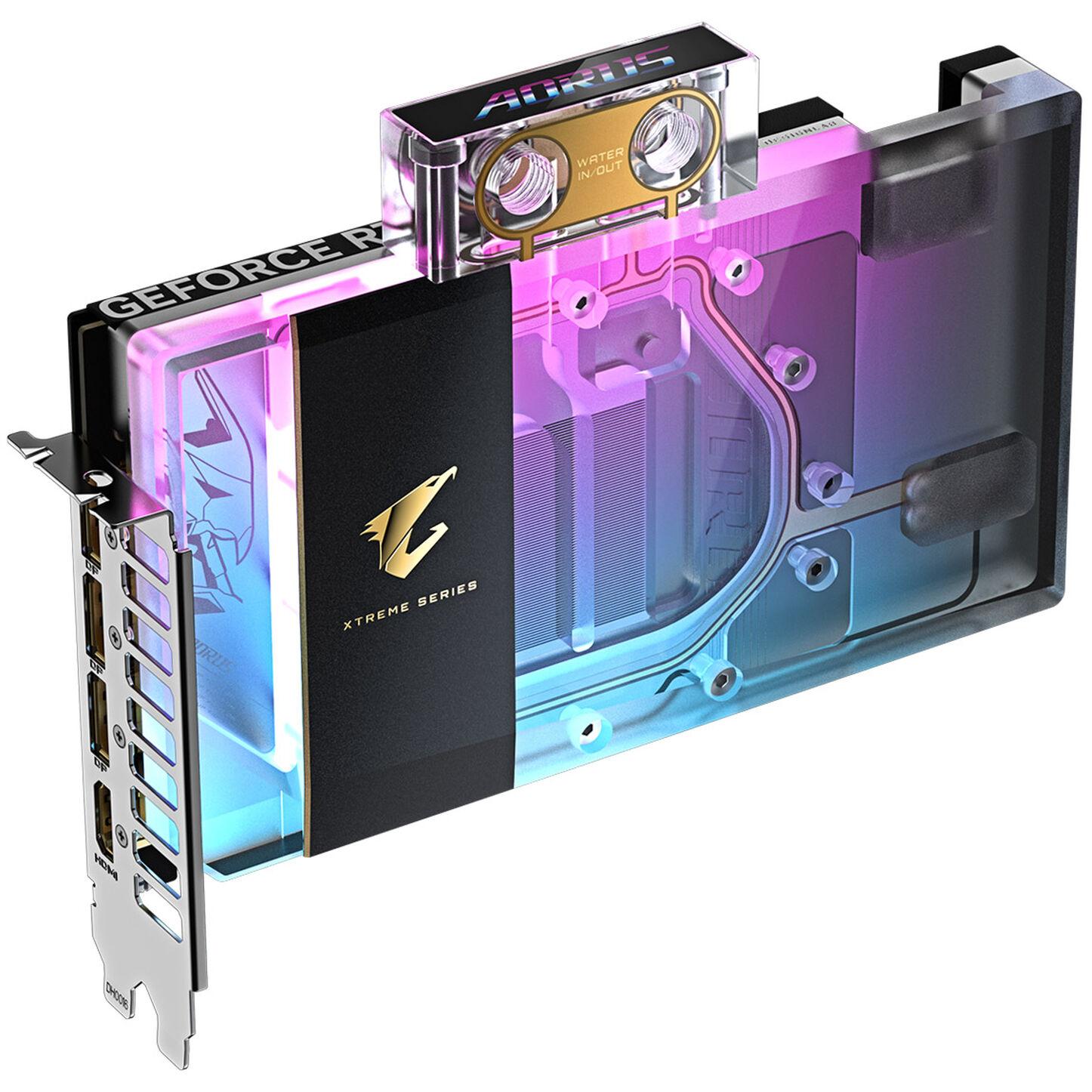 GIGABYTE AORUS GeForce RTX 5080 XTREME WATERFORCE WB 16G Scheda Grafica - 16GB GDDR7 256 bit PCI-E 5.0 2805MHz Core Clock 3 x D